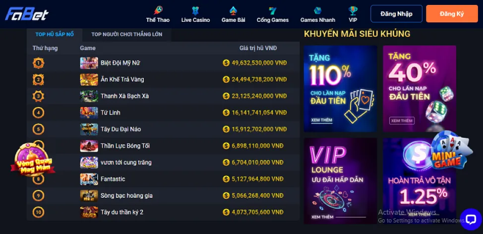 Ưu đãi nạp tiền lần đầu 555win55